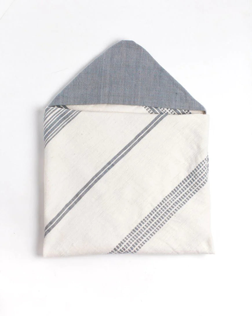 Creative Women Light Blue Cotton Hooded Baby Towel