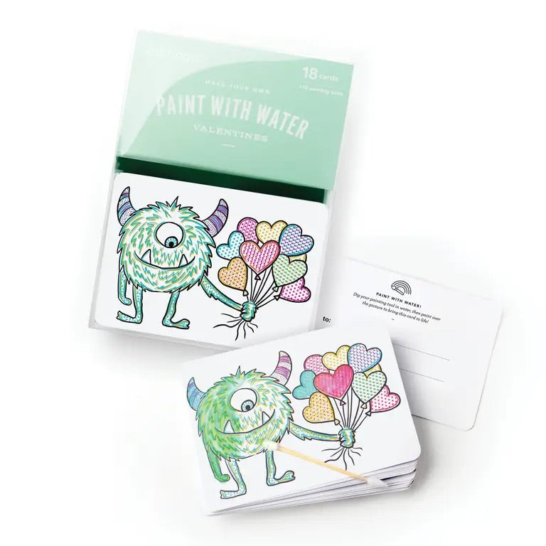Inklings, Paint with Water Valentines Kit - Monster