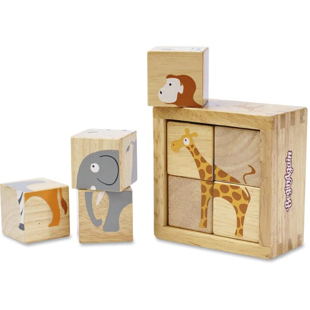 Begin Again Buddy Blocks: Beginner Block Set - Safari Animals