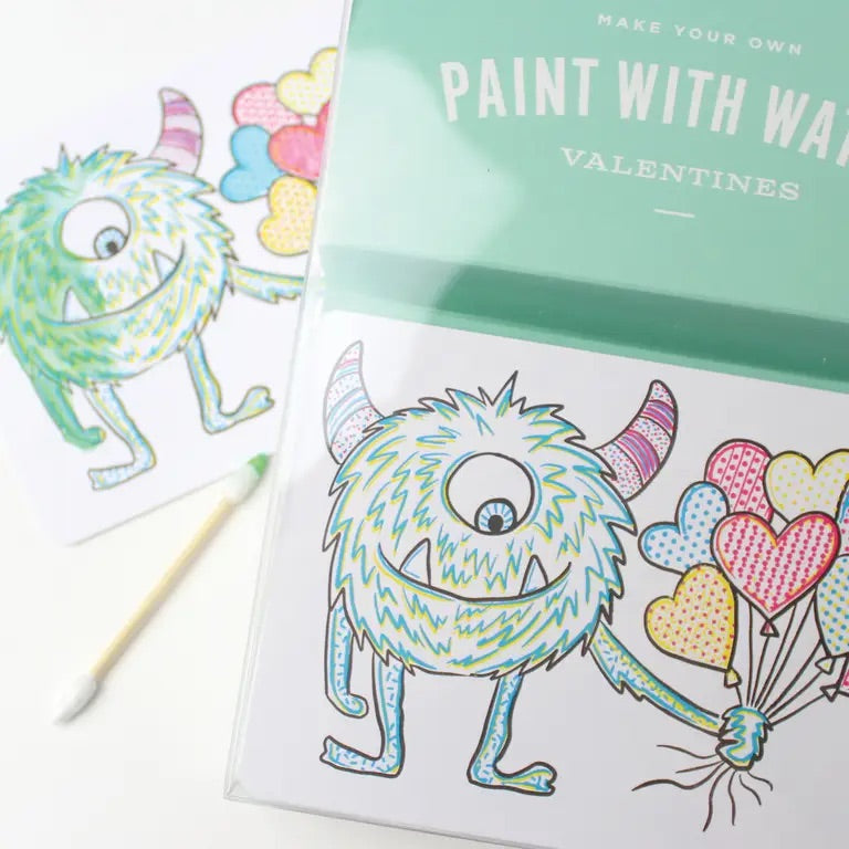 Inklings, Paint with Water Valentines Kit - Monster