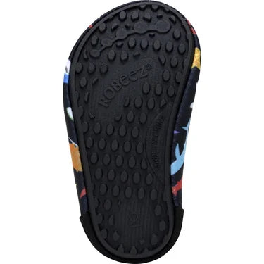Robeez Aqua Shoes - Multi Sharks Black