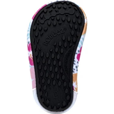 Robeez Aqua Shoes - Tropical Hibiscus White