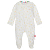 Magnetic Me organic cotton footie w/ ruffle- Evangeline