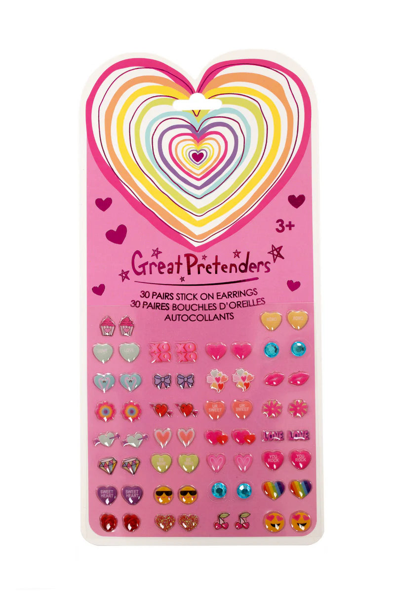 Great Pretenders Heart Sticker Earrings