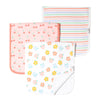 Copper Pearl Burp Cloth (Set of 3) - Cheery