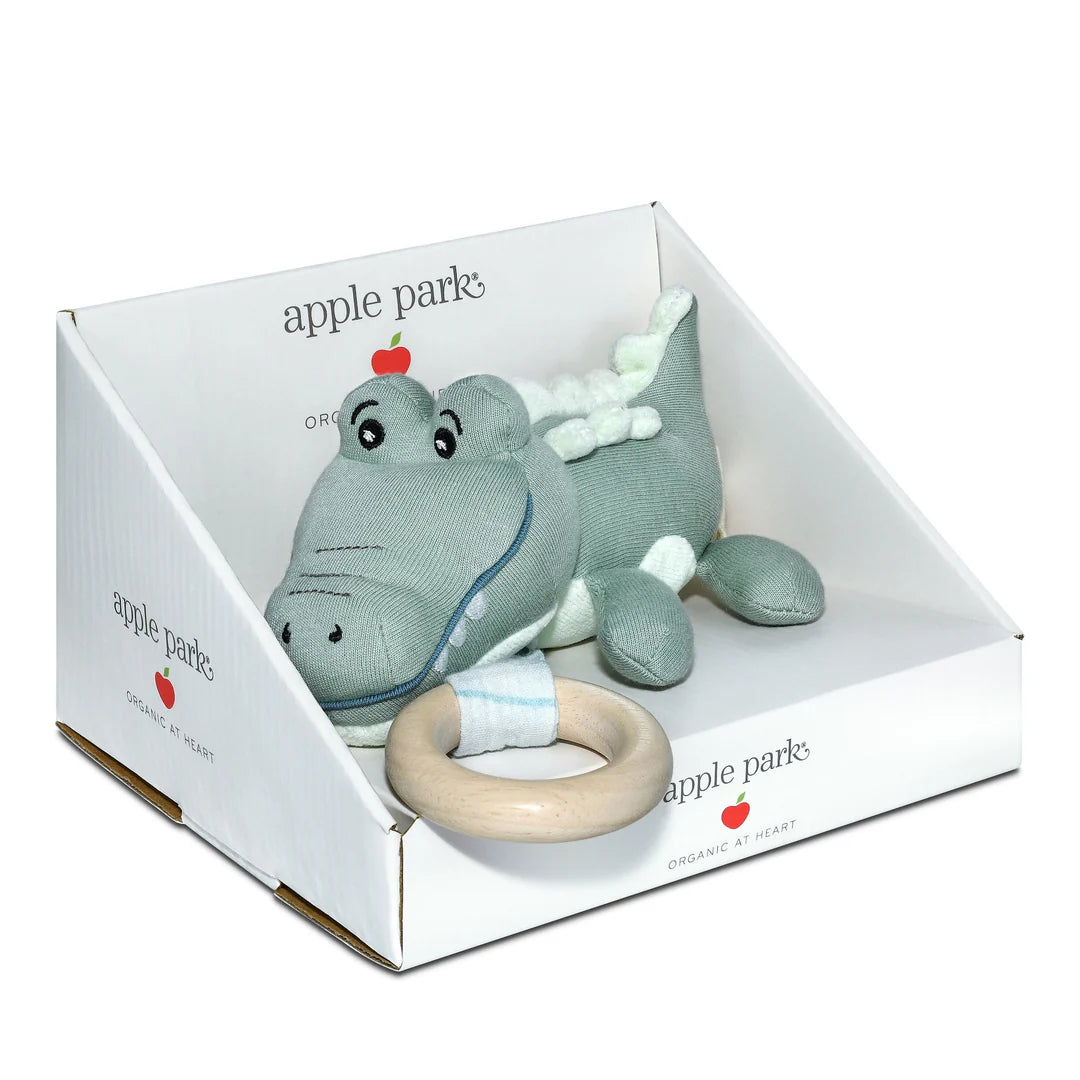 Apple Park Organic Crawling Alligator Toy