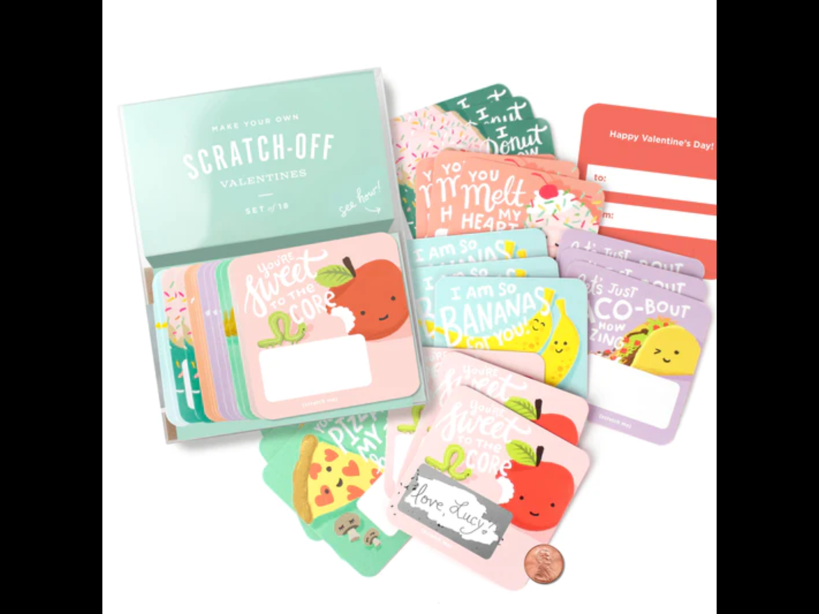 Scratch-off Valentines - Snack Pack