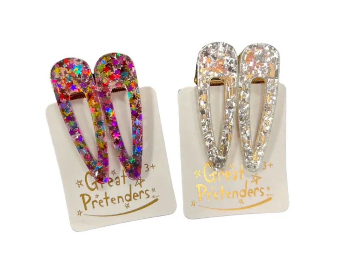 Great Pretenders Boutique Gel Sparkle Hair Clips