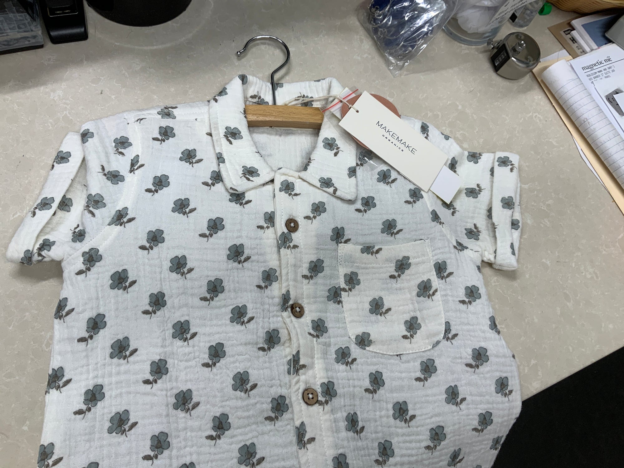 MakeMake Organic Short &amp; Shorts Set - Poppy