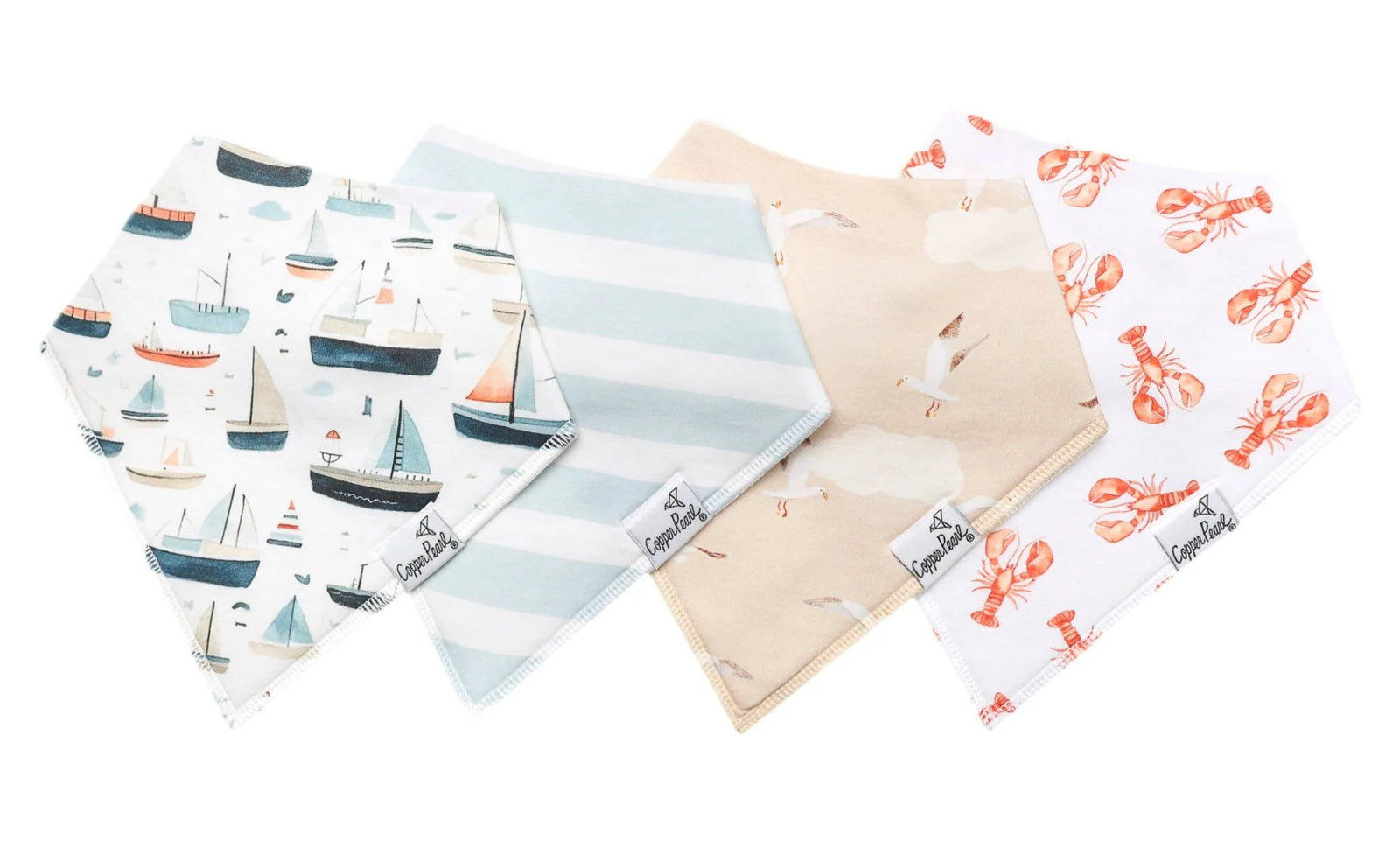 Copper Pearl Bandana Bib (Set of 4) - Fischer