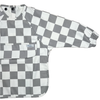 The Grayson Long Sleeve Bib - Checkered: Petal Pink