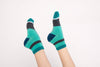 Merino Wool Mini-Crew Socks (Kids): Mountain