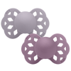 BIBS Infinity 2-Pack Anatomical Silicone Nipple Pacifier - Fossil Grey / Mauve