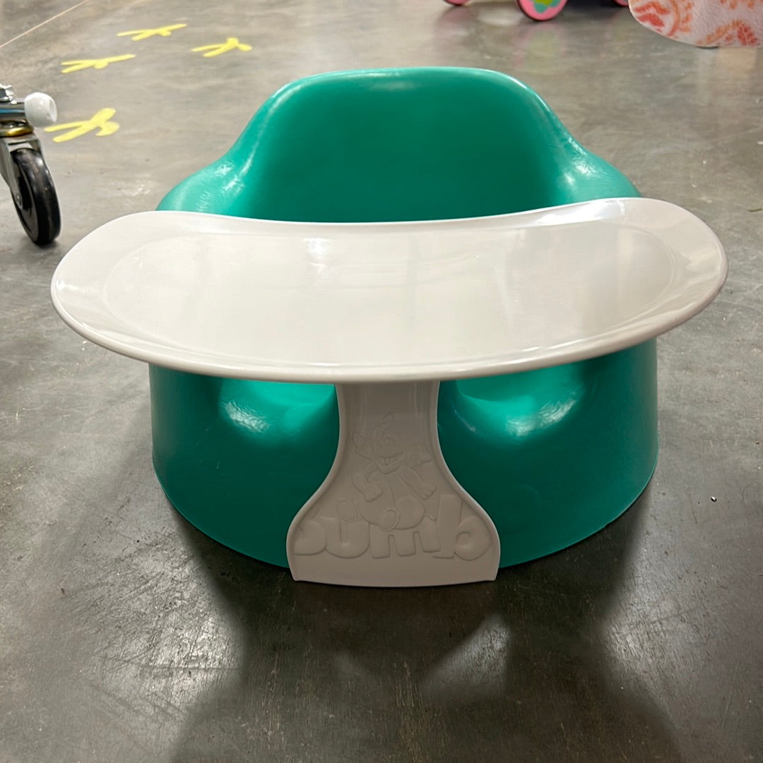 Resale Baby Bumbo -Green  with Removable Tray - Local Pick Up Only