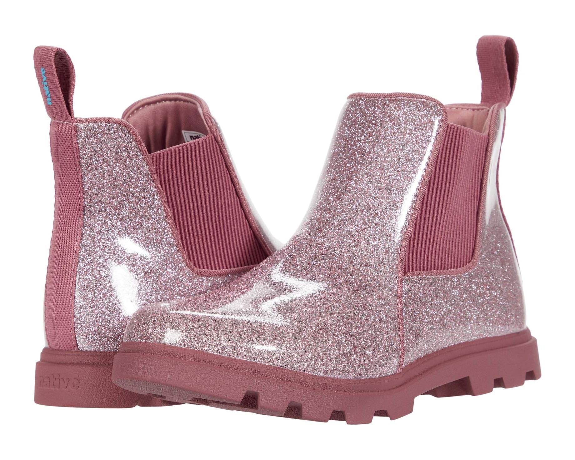 Native Kensington Treklite Boots Pink Glitter Athens Parent Wellbeing ReBlossom Parent Child Shop