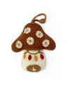 Ornaments for Orphans Mushroom House Embroidered Wool Ornament