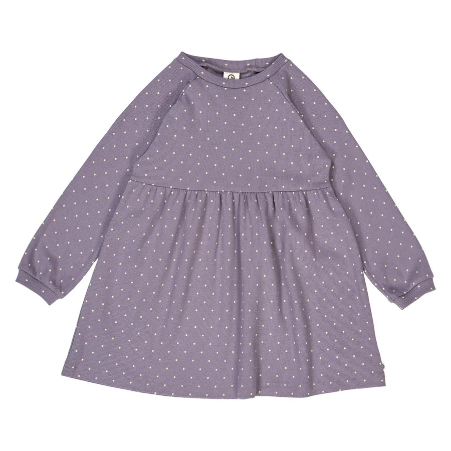 Musli Dot Rib Dress - lilac fog