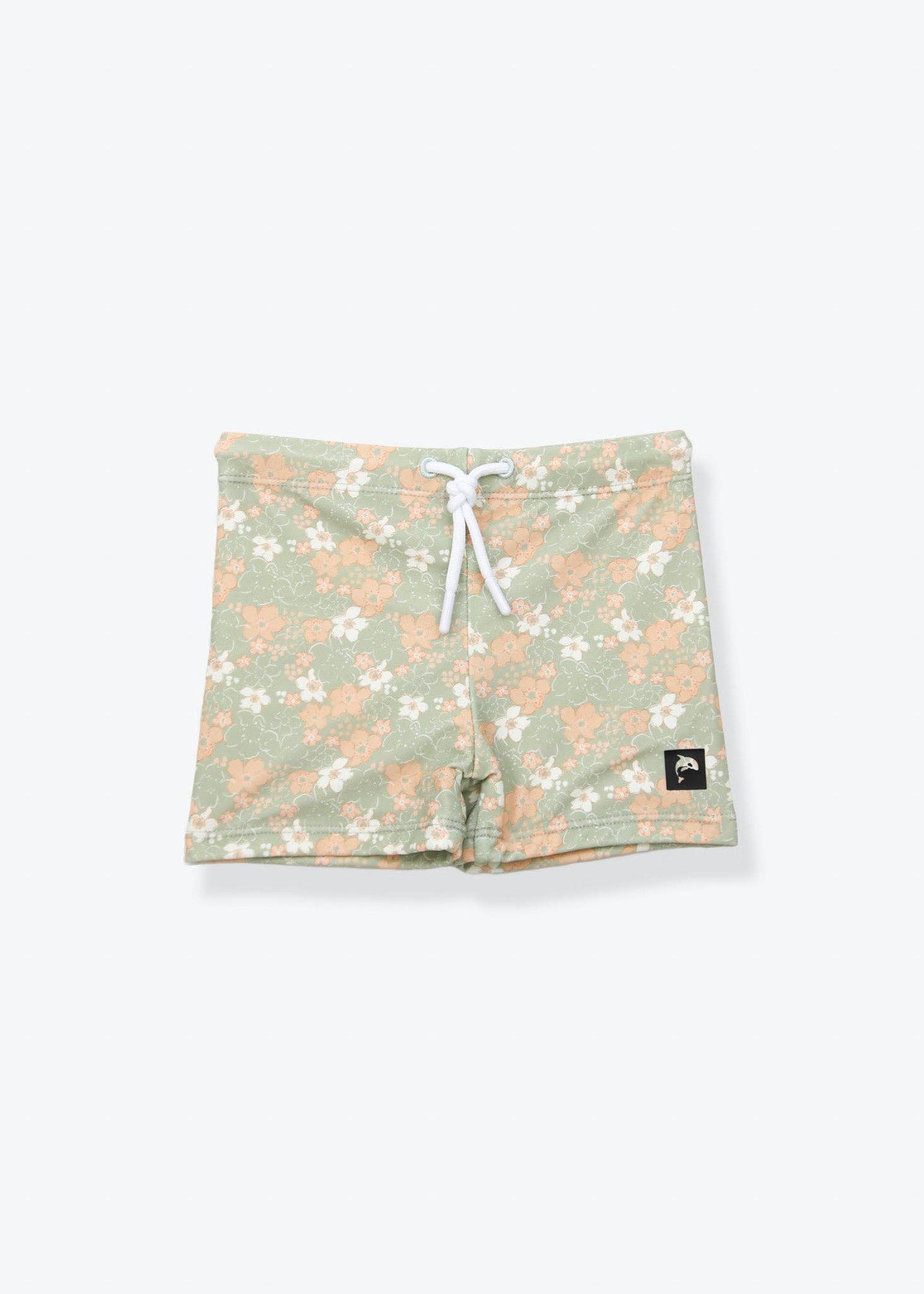 Swim Boardie Shorts _ Evangelina / Sage: 3 - 4