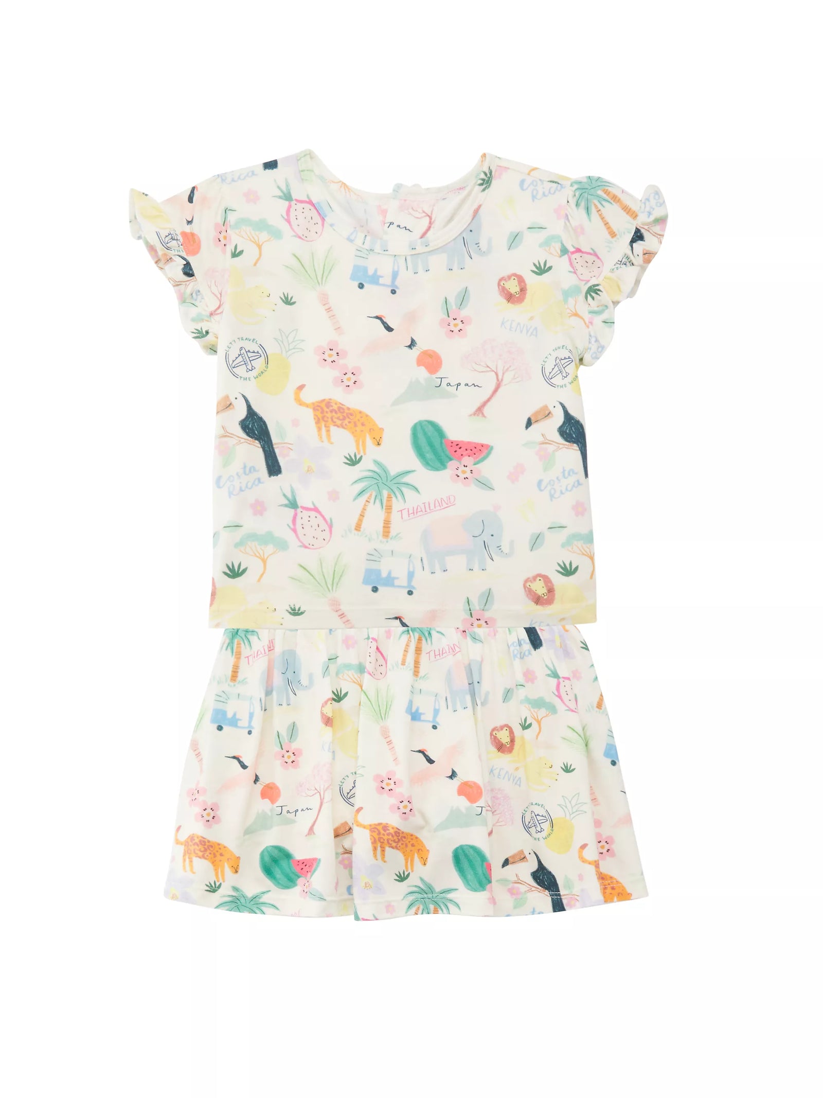 Magnetic Me Wanderlust Wildlife Modal Magnetic Top and Skort Set