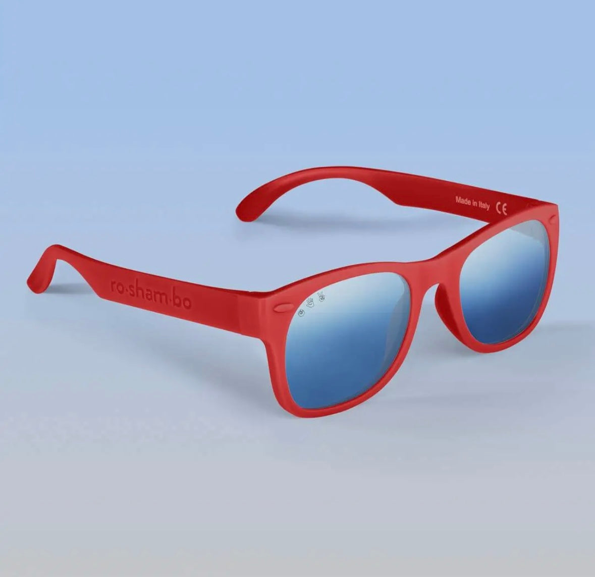 Roshambo Baby Sunglasses - Red McFly, Grey Lens