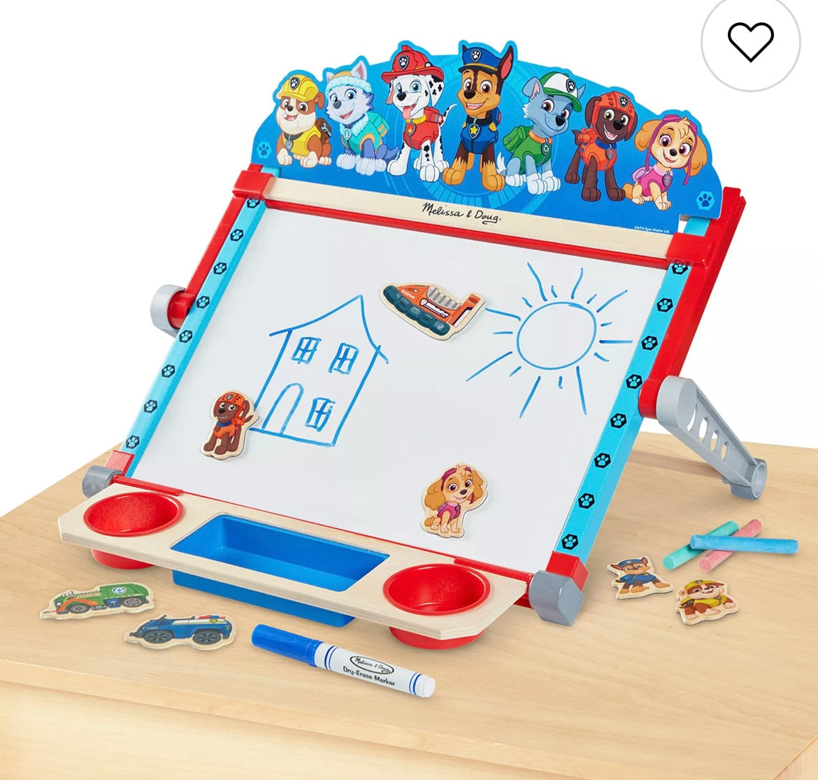 Resale Melissa &amp; Doug Paw Patrol Tabletop Art Center with new paper