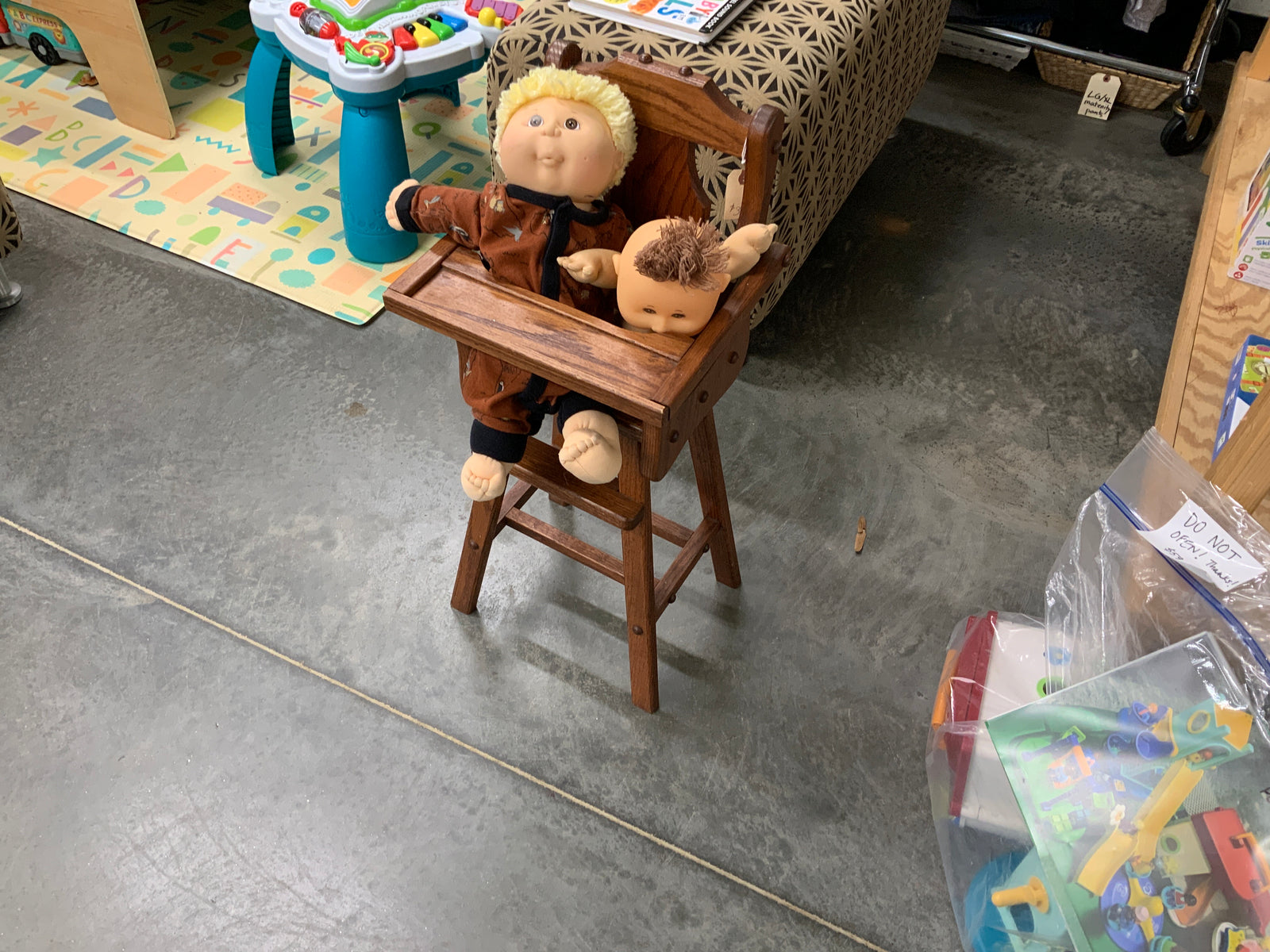 Resale solid wood doll high chair ( local pickup only)