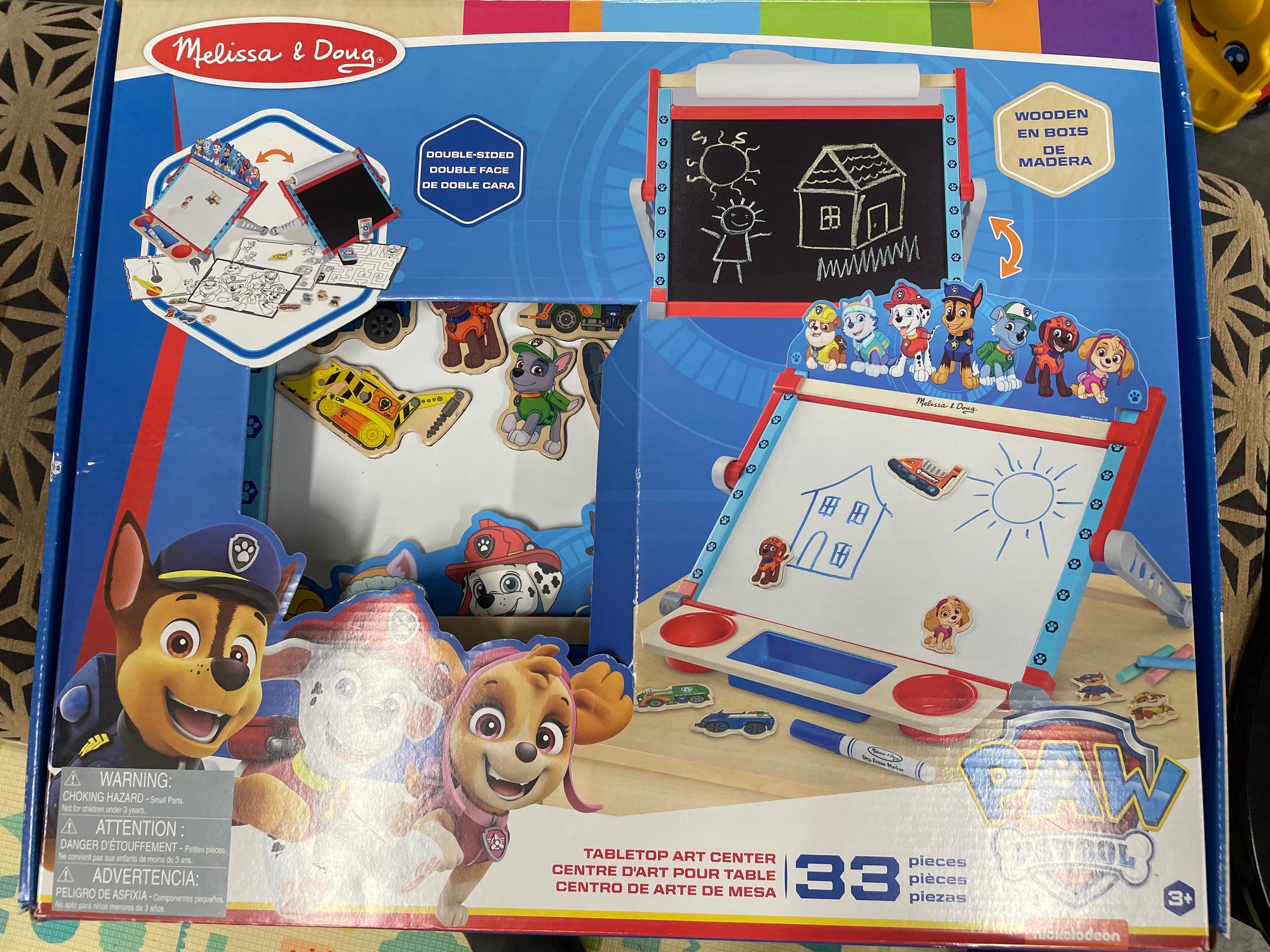 Resale Melissa &amp; Doug Paw Patrol Tabletop Art Center with new paper