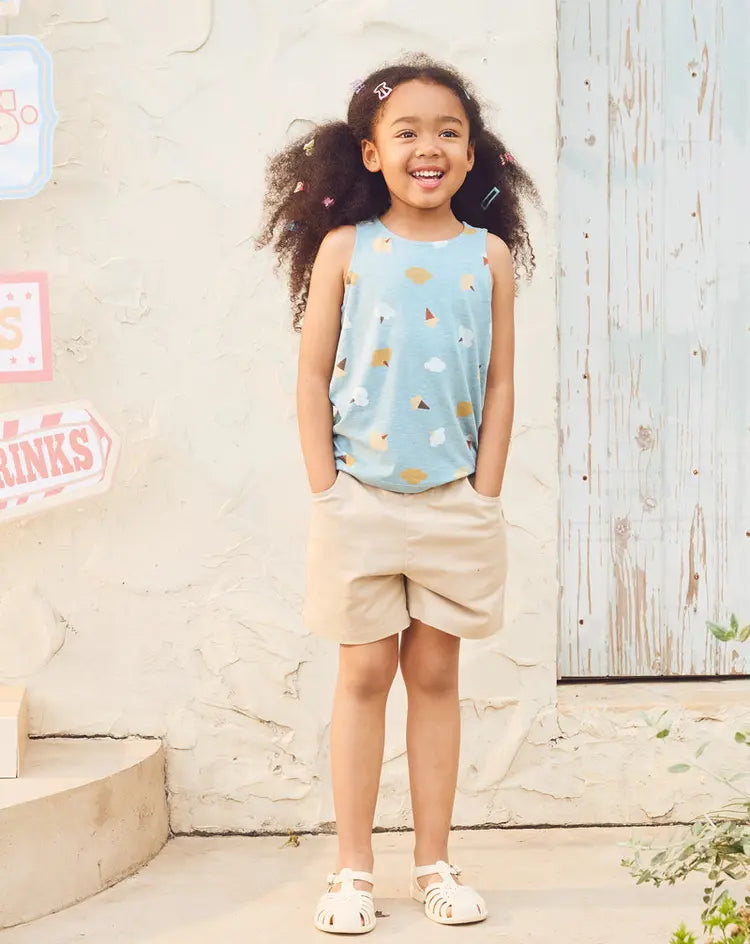 Petite Revery Shorts - Sandy Neutral