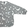 The Grayson Long Sleeve Bib - Starry Night: Cloud Gray