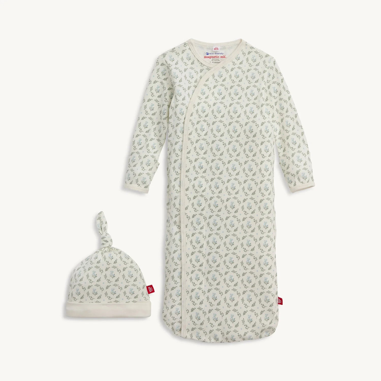 Magnetic Me organic cotton Gown + Hat Set - Eloise