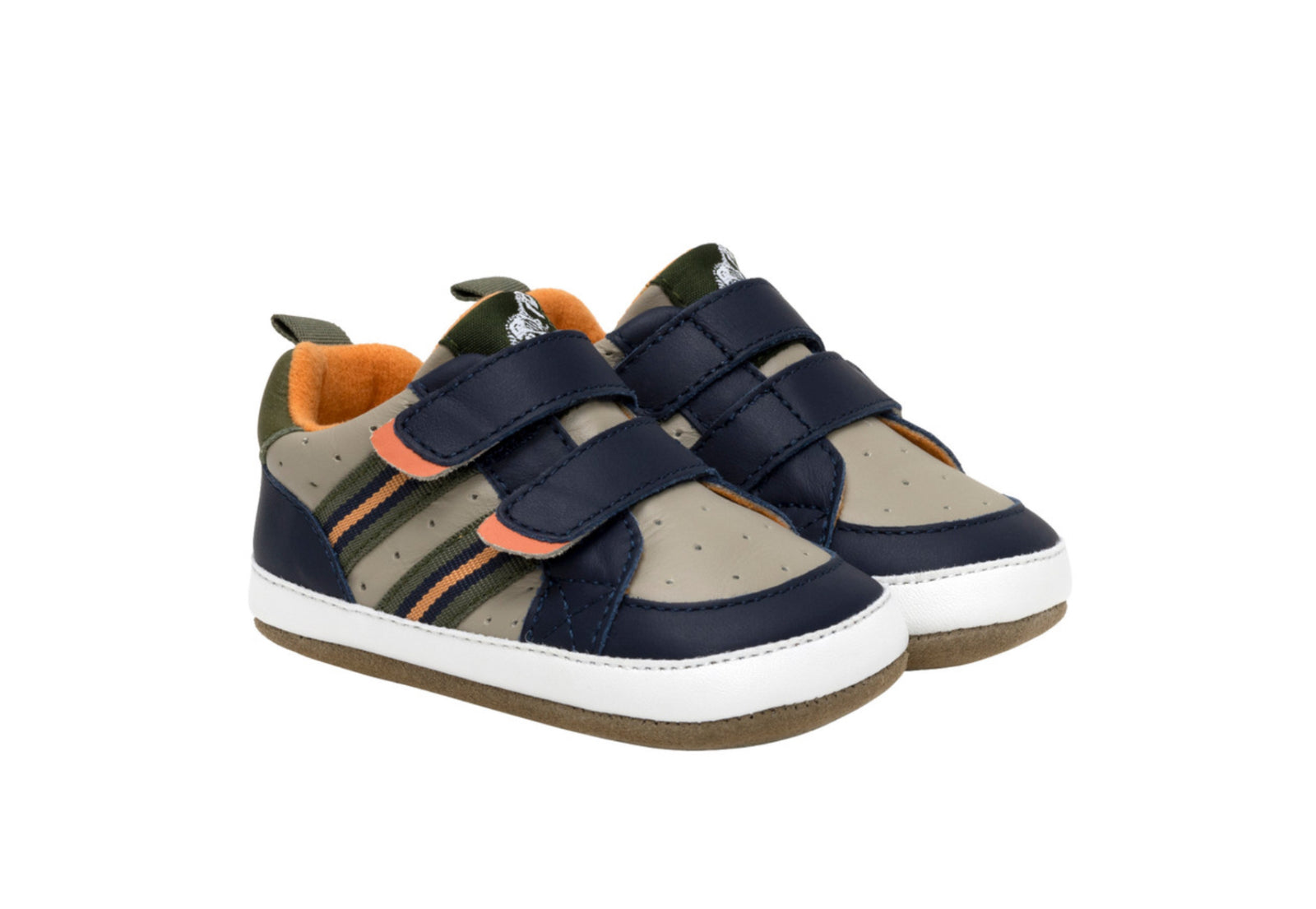 Robeez First Kicks Brooks Navy Shoe