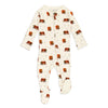 L’ovedbaby - Brown Bear 2 Way Zipper Footie