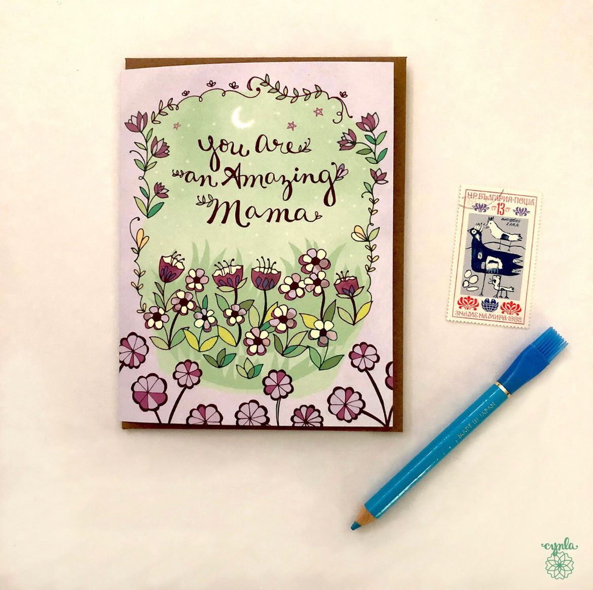 Cynla Greeting Card - Amazing Mama