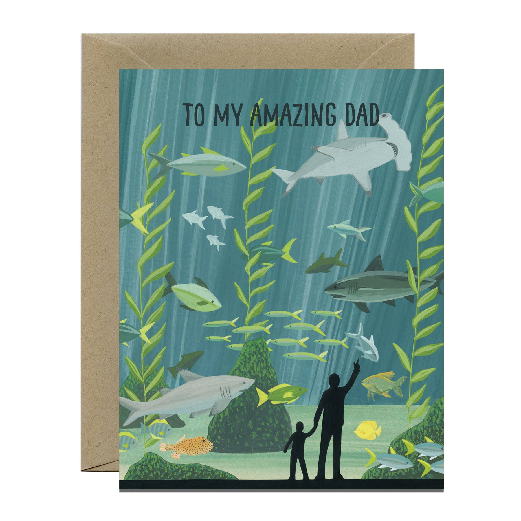 Aquarium Dad Ocean Aquatic Coastal Father's Day Card