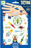 DJECO Temporary Tattoos - Space Oddity