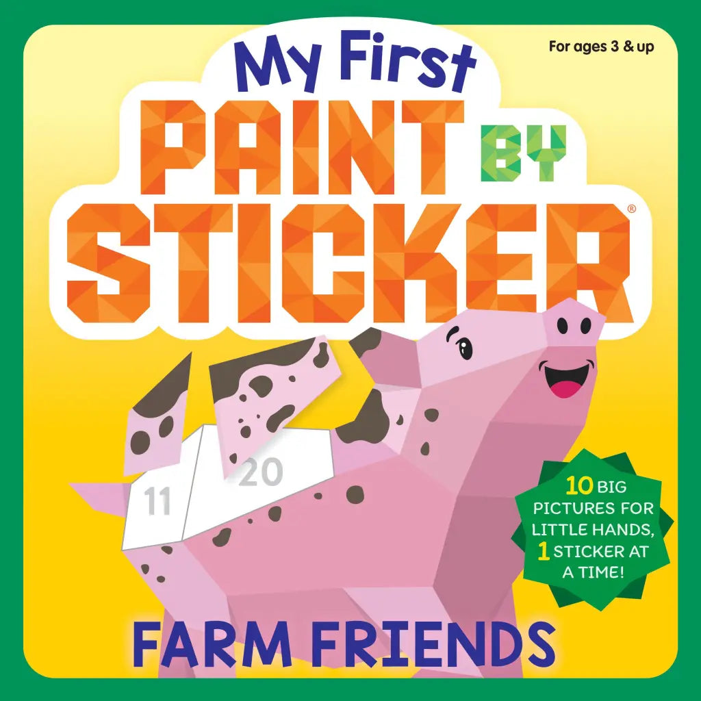 My First Paint by Sticker Book - Farm Friends