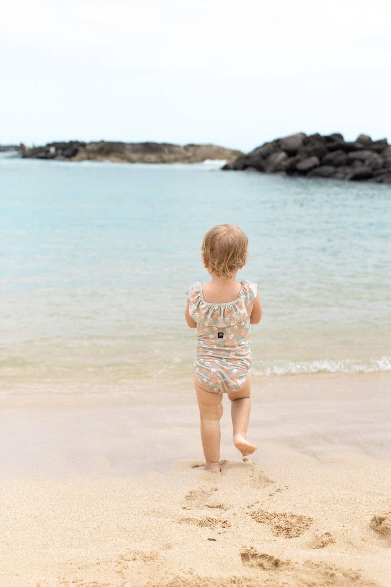 Ruffle Swimsuit _ Evangelina / Sage: 18M - 24M