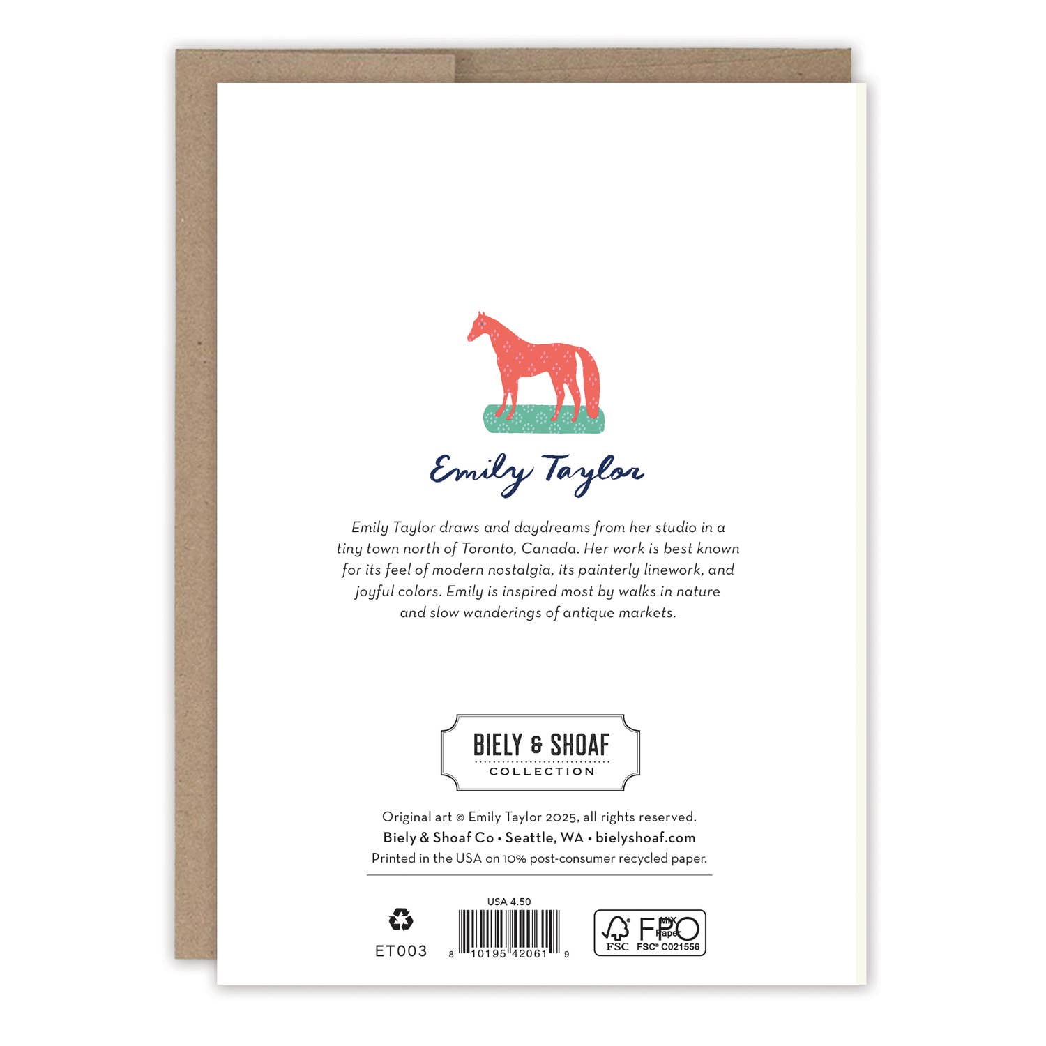 Silly Goose Birthday Card by Emily Taylor