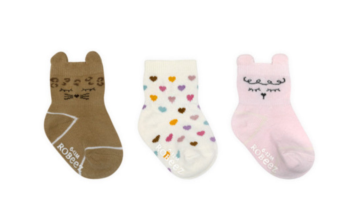 Robeez Amber & Eden Socks, 3-Pack