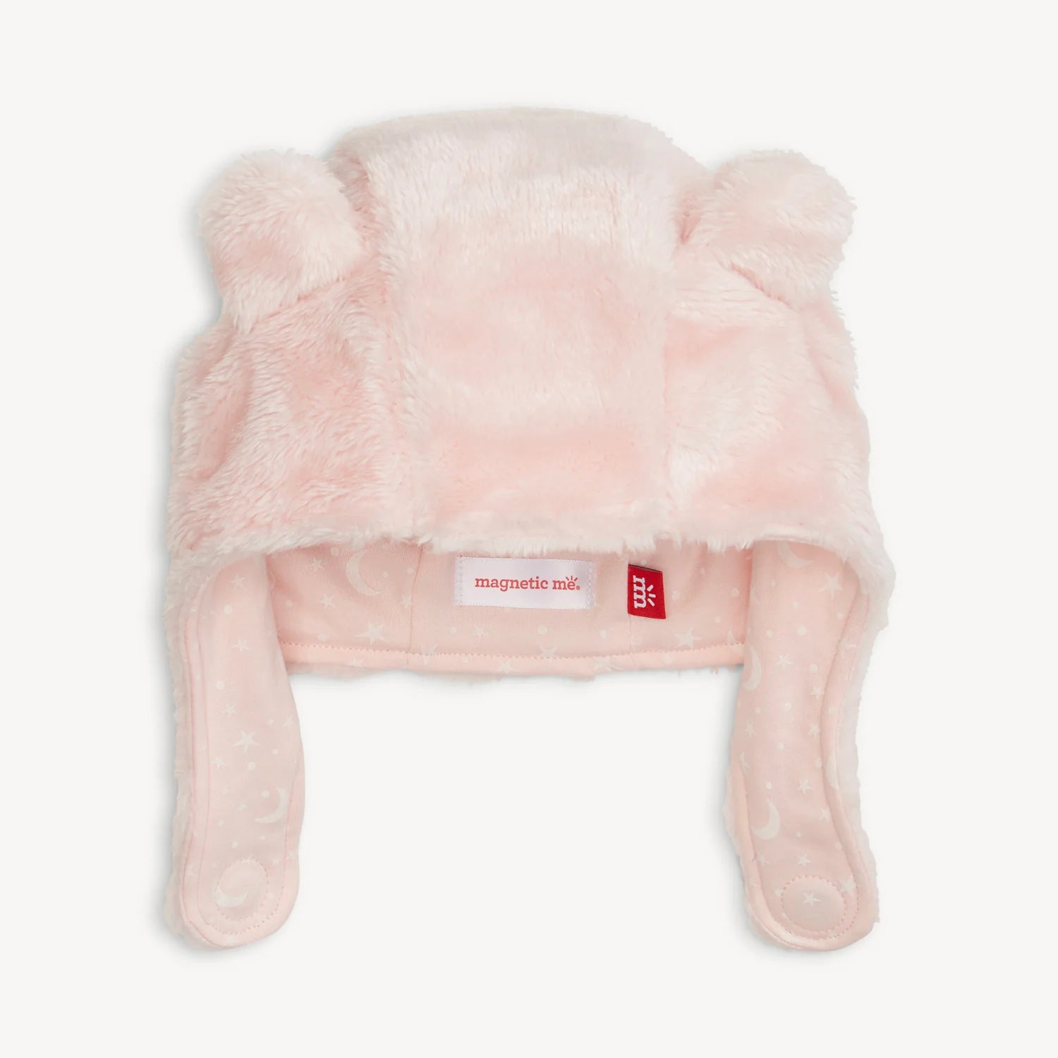Magnetic Me Minky Bear Hat - Pink Blossom