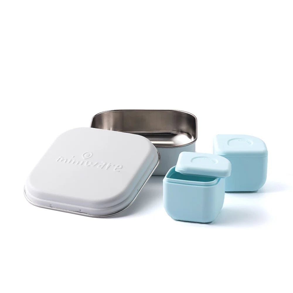 Miniware GrowBento Lunch Set - Snow + Aqua