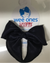 Wee Ones Small Satin Fabric Bow- Navy