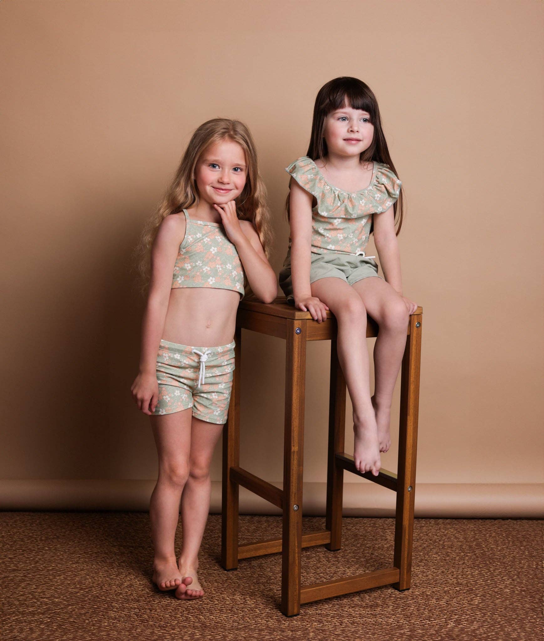 Swim Top _ Evangelina / Sage: 12M - 18M