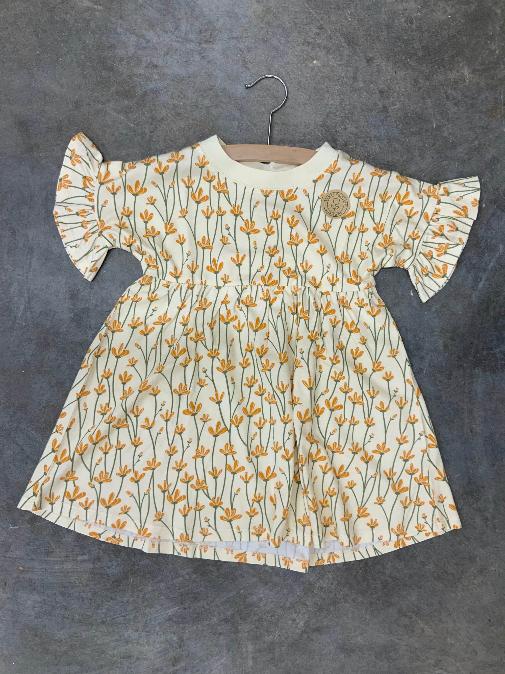 Apple Park Petal Sleeve Dress - Daisy Chain