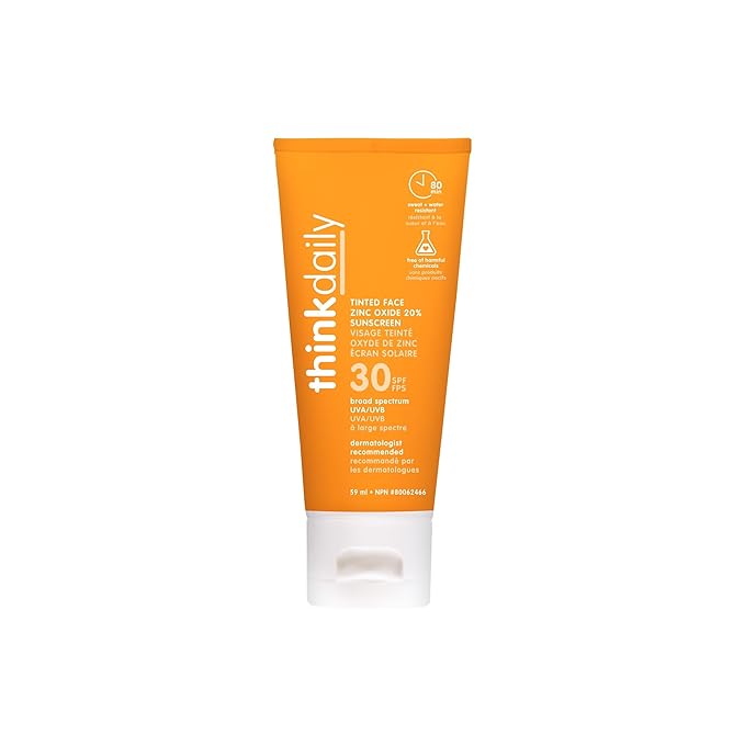 Thinkdaily Everyday Face Sunscreen (2oz) - Naturally Tinted