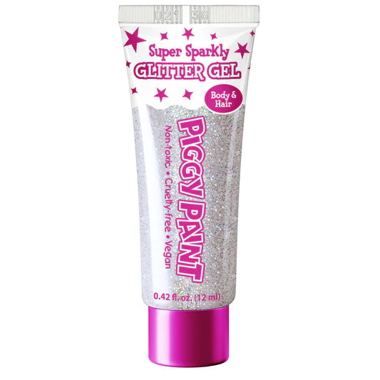 Piggy Paint Super Sparkly Fine Glitter Gel - White