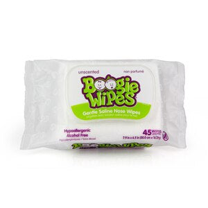 Boogie Wipes - Gentle Saline Nose Wipes.