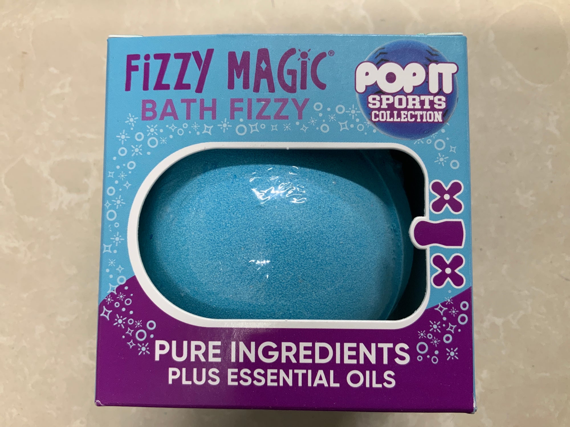Fizzy Magic Bath Fizzy Surprise Bath Bomb: Pop-It Sports Design