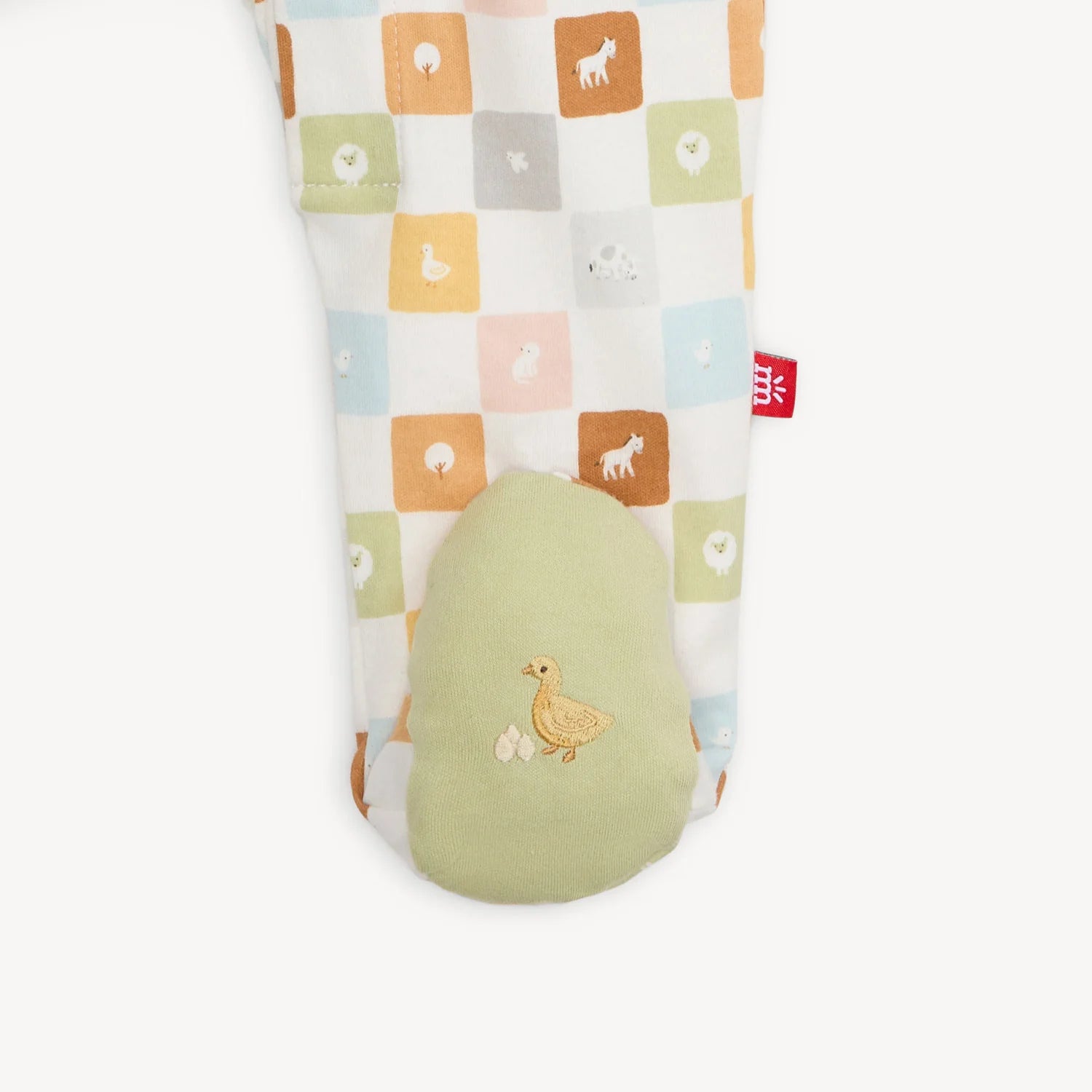 Magnetic Me Checkmate organic cotton footie