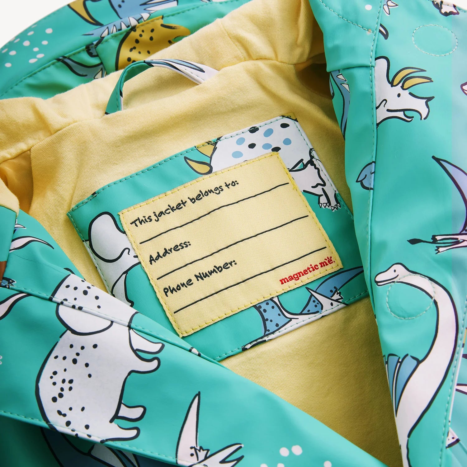 Magnetic Me All over Dino color changing rain coat